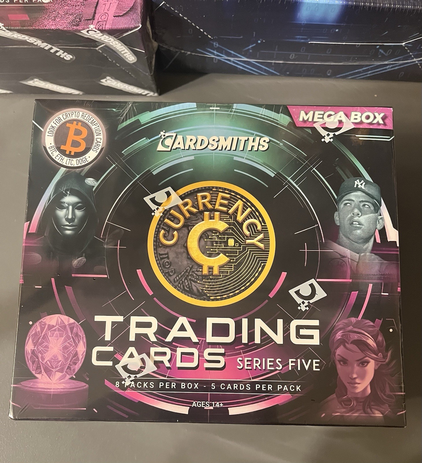Cardsmiths Currency Series 5 Mega Box - New factory sealed - (8 packs 40 cards)