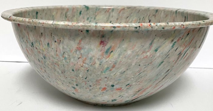 VINTAGE BROOKPARK MELAMC CONFETTI SPLATTER BOWL