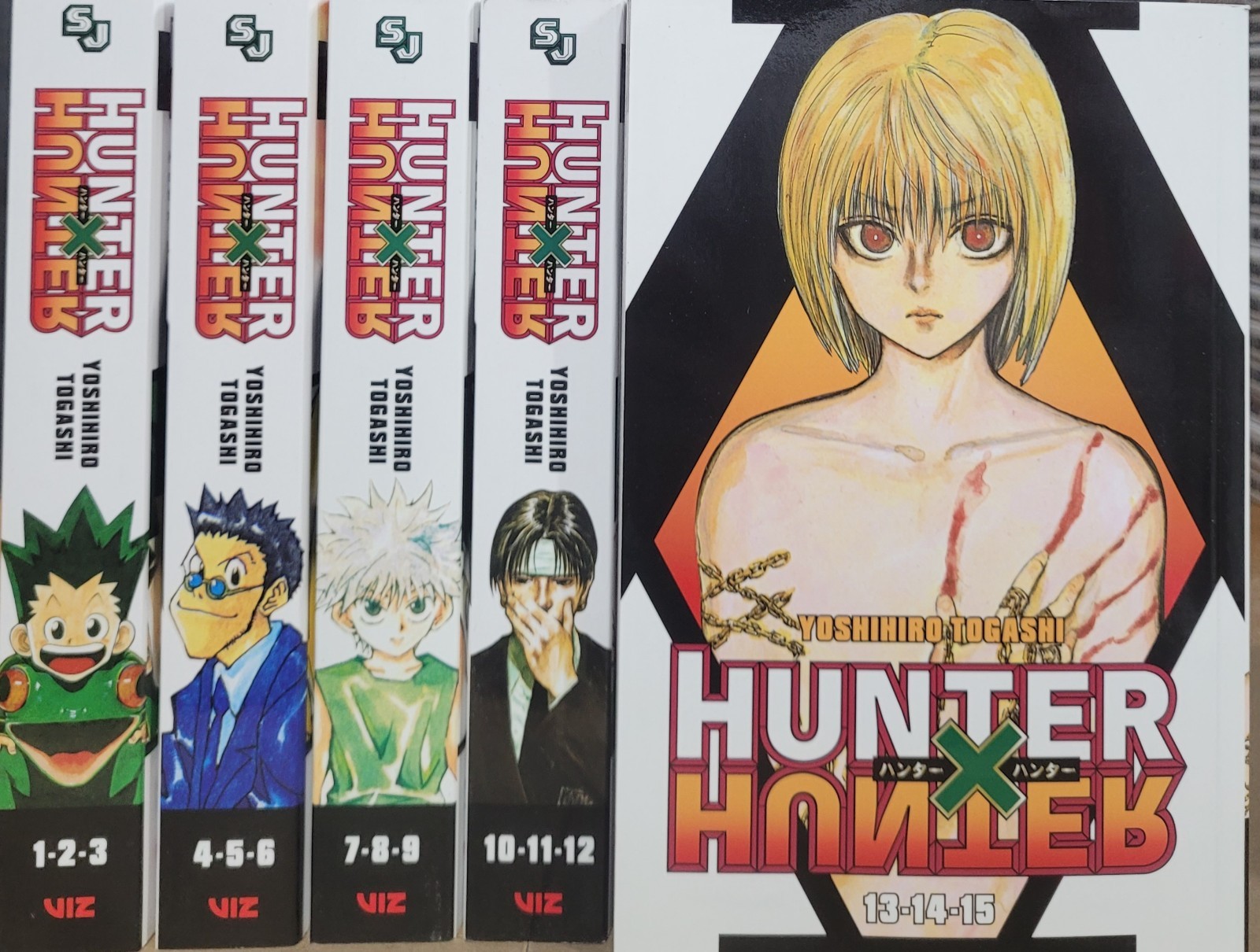 Hunter x Hunter  Manga Omnibus 3-in-1 vol. 1-6 English Covers 1-18 New Viz Media