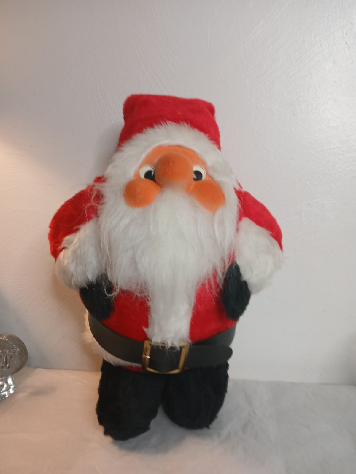 Vintage Rennoc 23” Santa Claus Rubber Face Plush Doll Gund Style Christmas Cute Vintage Rennoc 23” Santa Claus Rubber Face Plush Doll Gund Style Christmas Cute