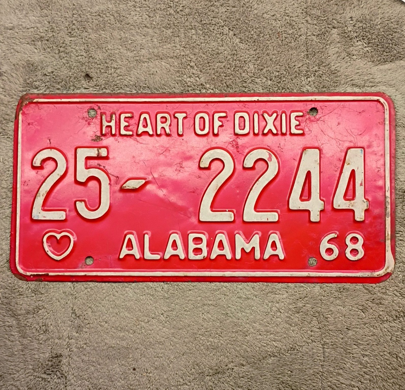 Vintage 1968 Alabama 