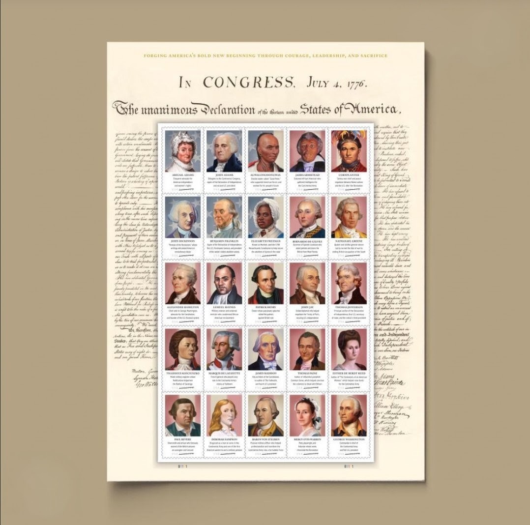 2026 In Congress Forever Stamps Sheet of 25, Declaration, Independence 2026 In Congress Forever Stamps Sheet of 25, Declaration, Independence