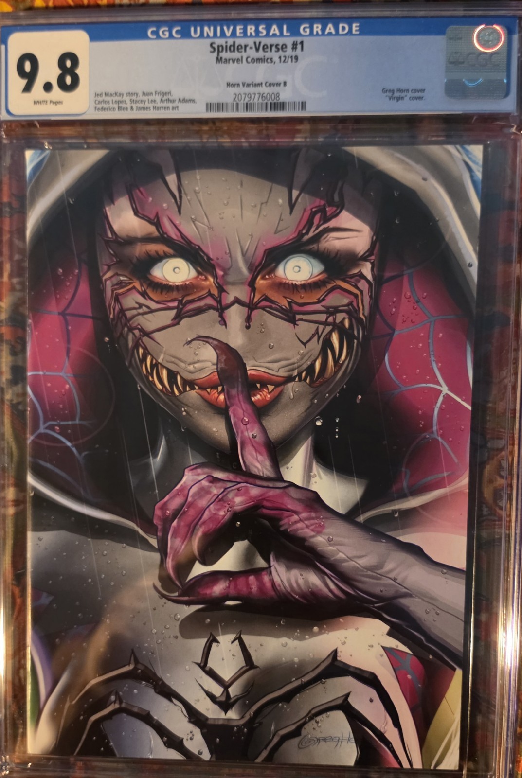Spider-Verse #1 CGC 9.8 Horn Variant Cover B Virgin Edition 2019