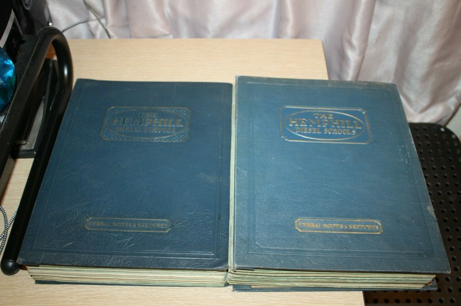 The HEMPHILL DIESEL ENGINEERING SCHOOLS Verbal Notes and Sketches LOT SET OF TWO