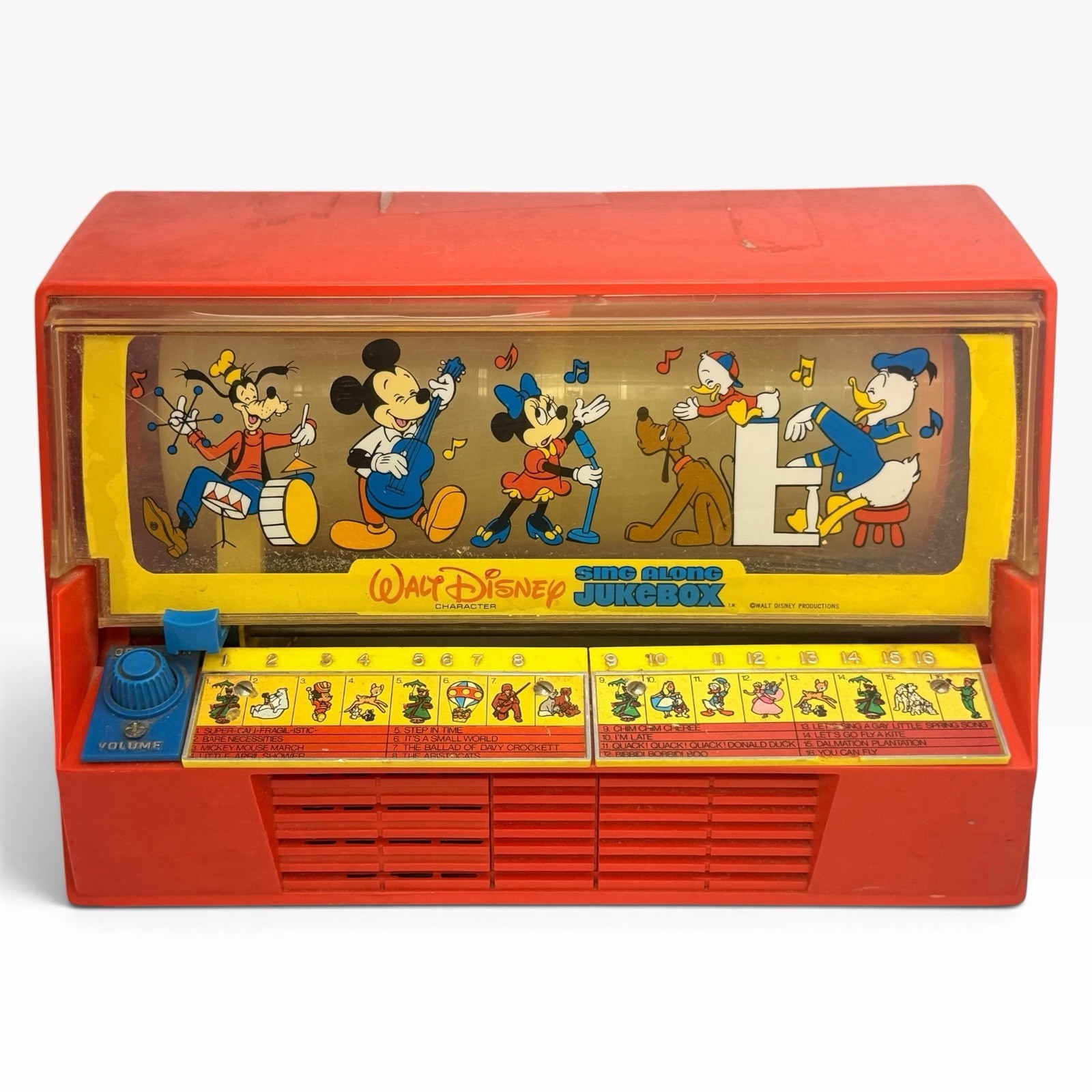 Vtg 1971 Kenner Walt Disney Sing Along Juke Box Orig Produced By General Mills