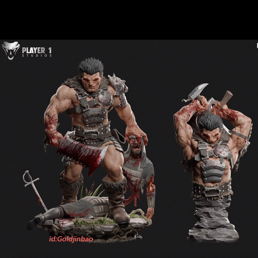 Player 1 Studio Berserk Zodd Resin Statue Pre-order 1/6 Scale EX Ver 2 Heads New