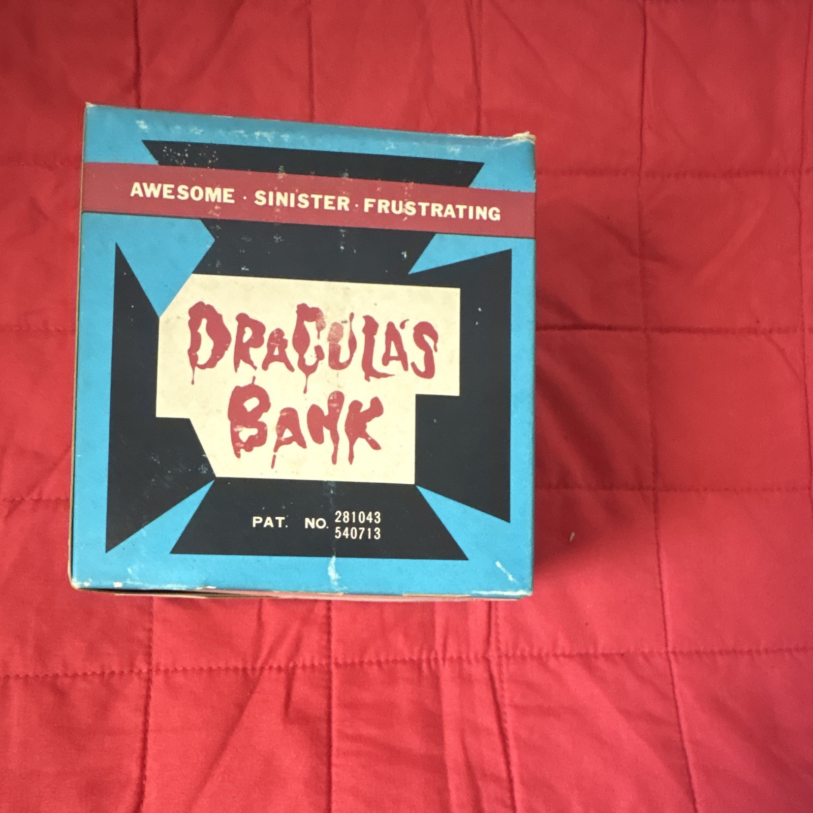 Vintage Dracula's Bank Mechanical Battery Operated Monster Coin Box JapanBox NOS