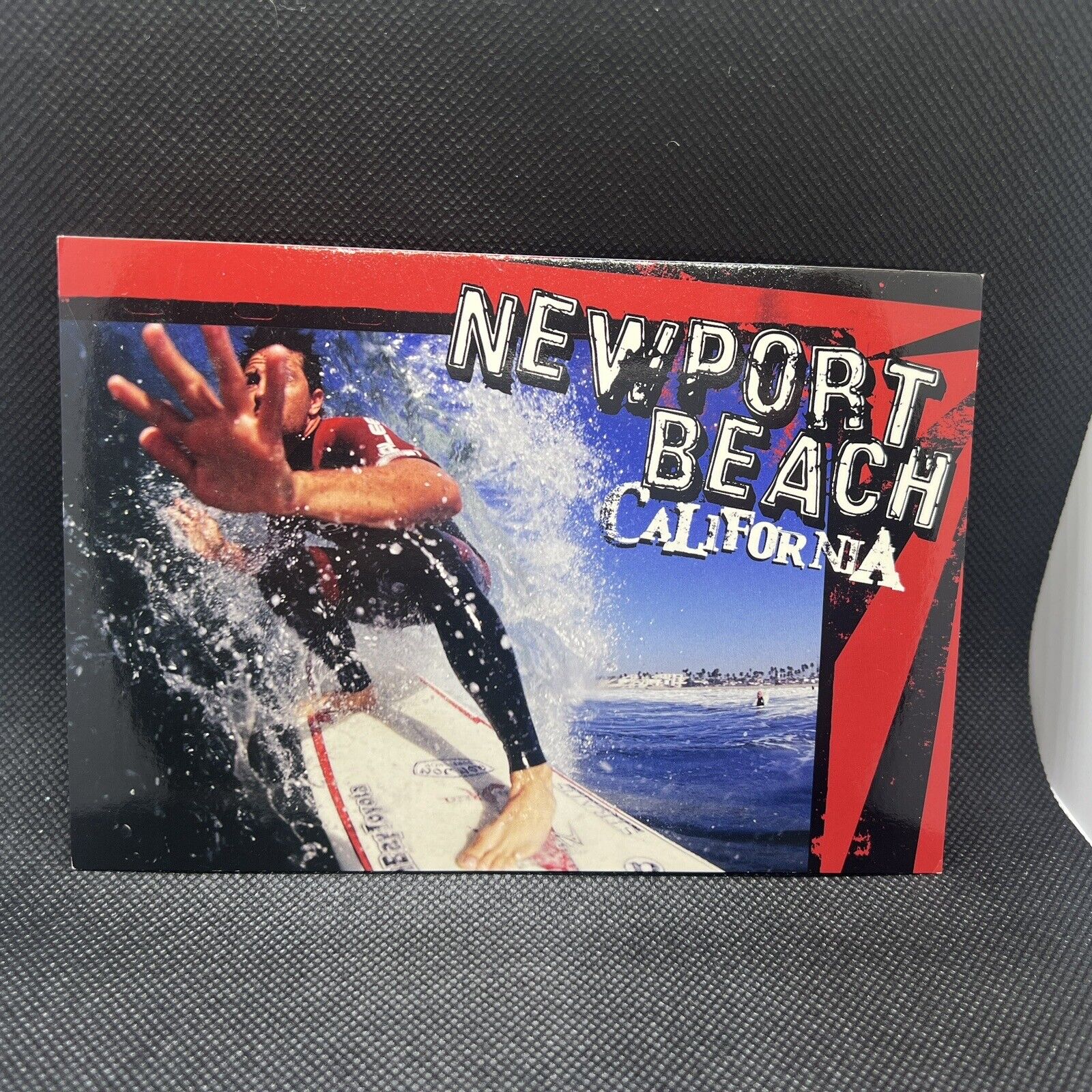 Rare Postcard Of  Surfer Josh Mohr In Newport Beach Ca Photograph By Mike Melia