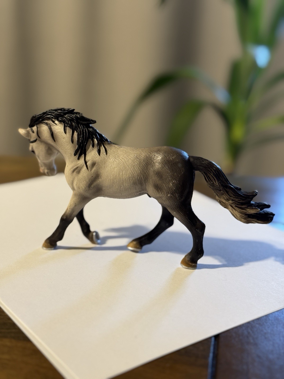 Schleich Germany 2005 Andalusian Stallion Gray & Black Horse Equestrian Retired