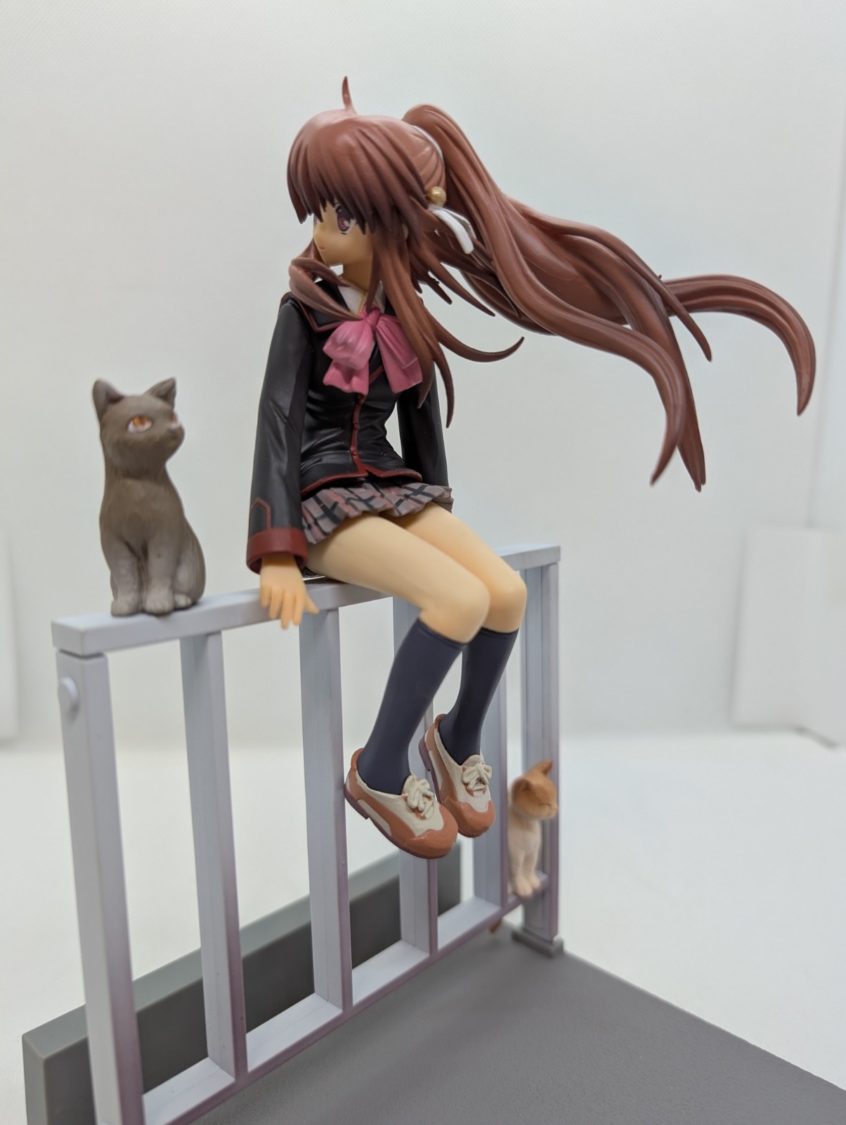 Little Busters Saya Rin Natsume Figure 2 Furyu a broken part fixed with glue
