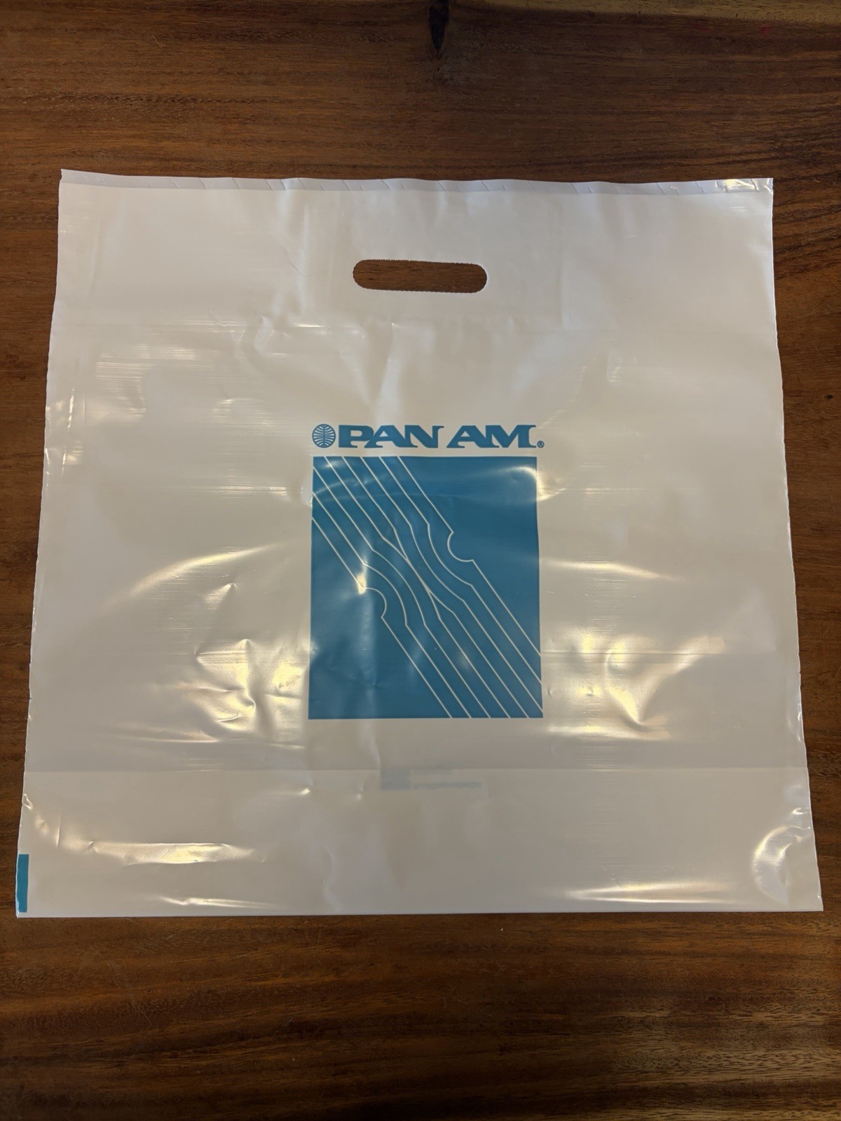 Vintage Pan Am Airlines Plastic Shopping Bags – Lot of 49 – Airline Memorabilia