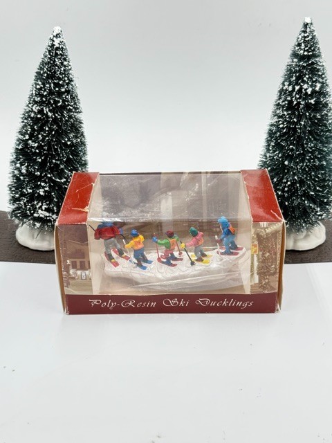 LEMAX Enchanted Forest Ski Duckling #63198 1996 Christmas Village