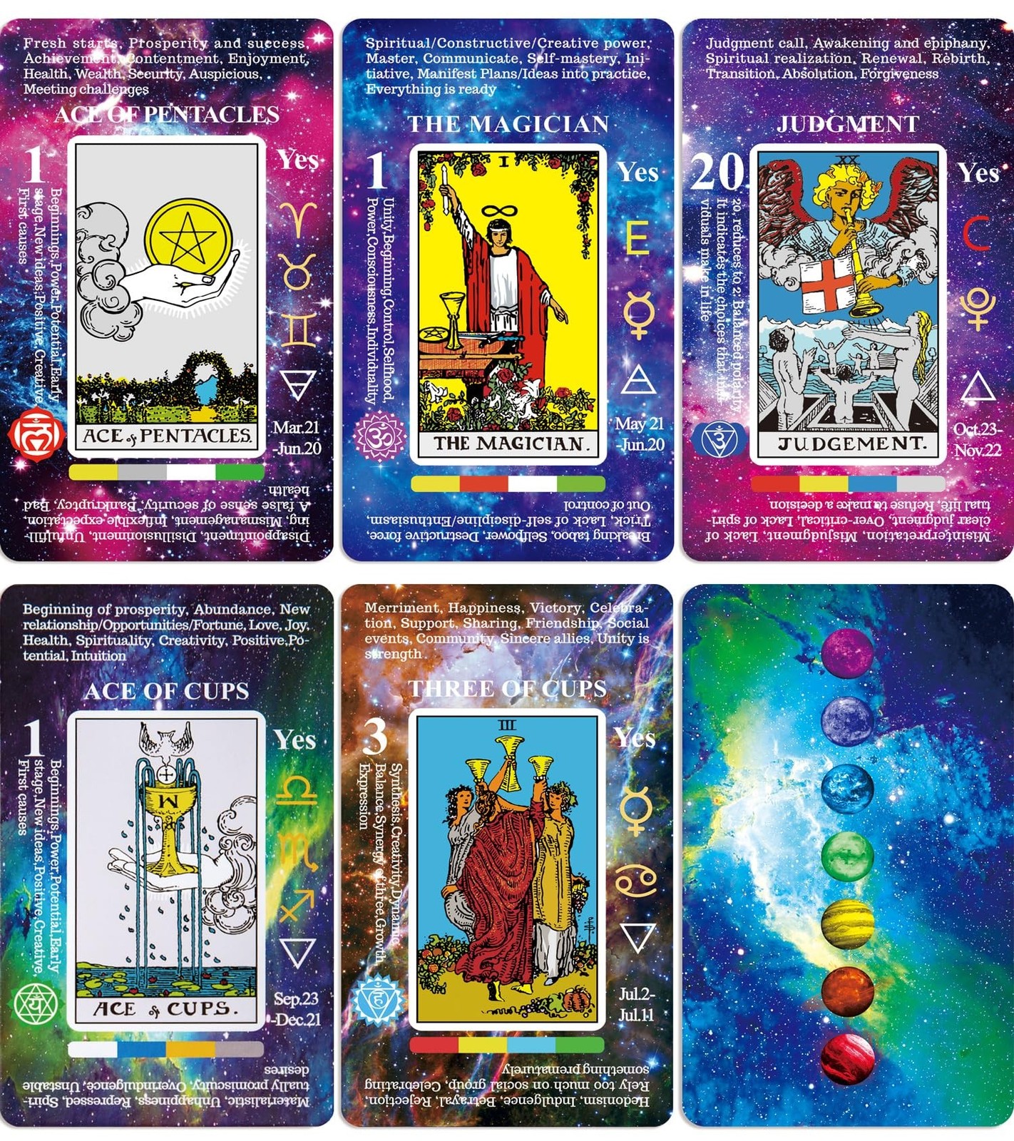 The Learning Tarot Cards for Beginners with 214-Page Guidebook, Premium Box