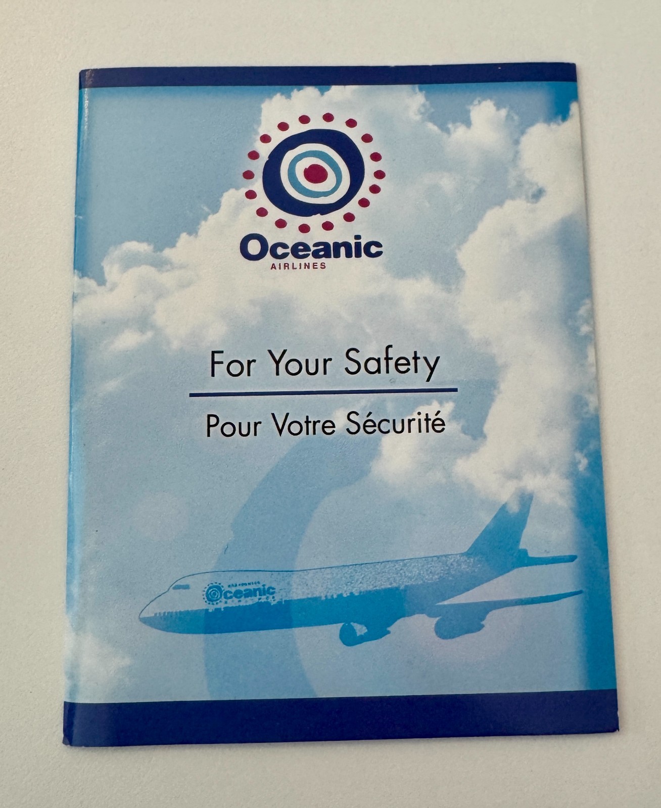 LOST Relics - OCEANIC AIRLINES Safety Card - RARE For Your Safety Flight Card
