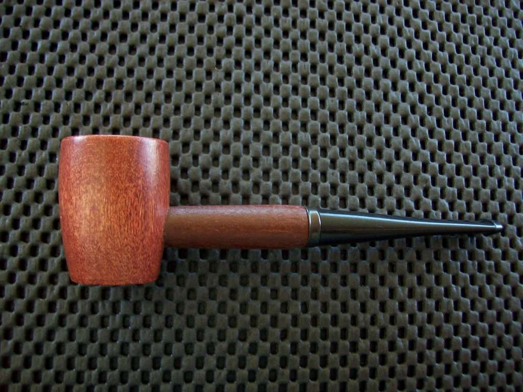 Missouri Meerschaum Ozark Mountain Hardwood Pipe Straight Black Stem