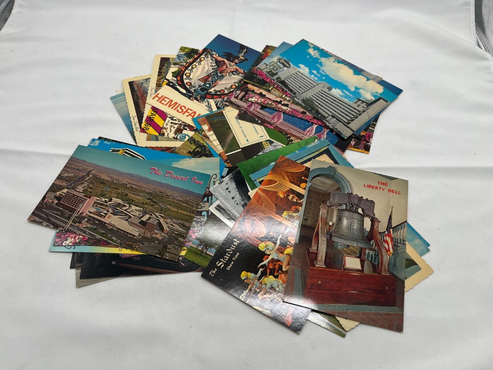 Lot of 50 Vintage  Postcards , 1950s - 1960s, and 19070's Unused
