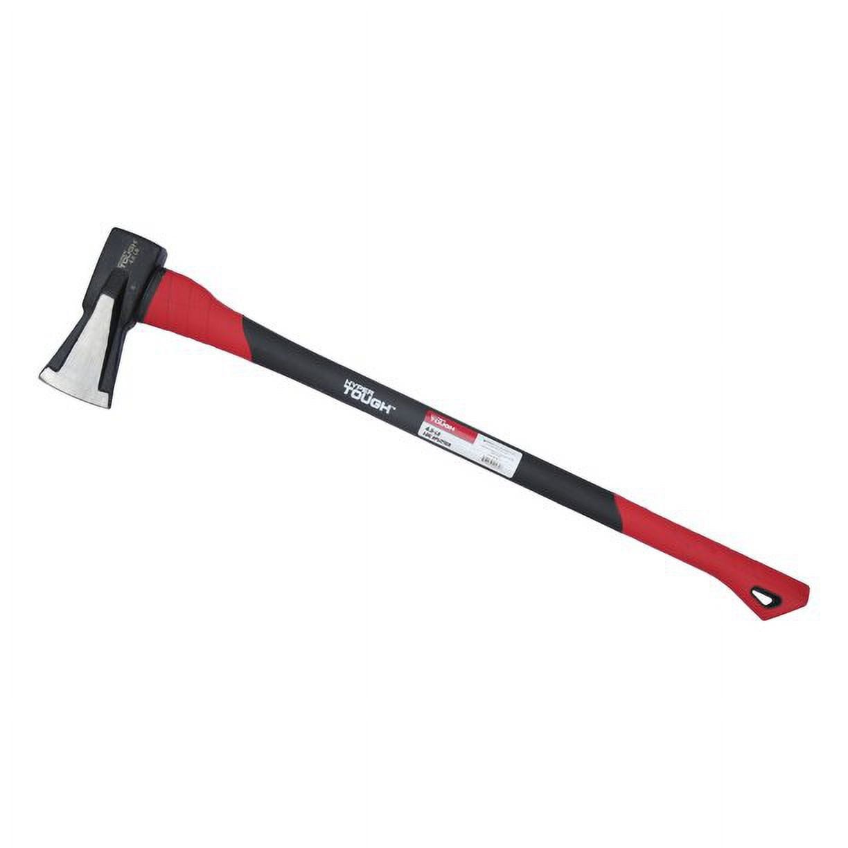 Heavy Duty 4.5 lb Log Splitting Axe with Fiberglass Handle and Forged Steel Head