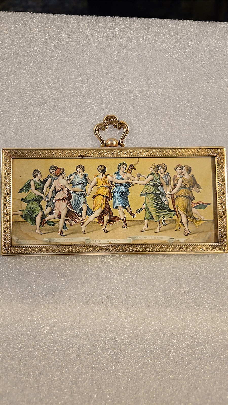 Antique 1900s Stengel&co. Rotograph Co.  La Danza D'Apollo Con Le Muse Read Belo