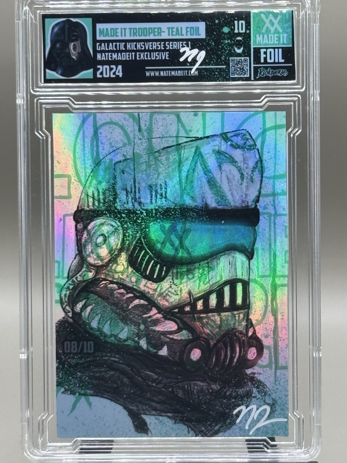 2024 Galactic Kicksverse Series 1: Teal Foil /10 (Nate Made It) Made It Trooper
