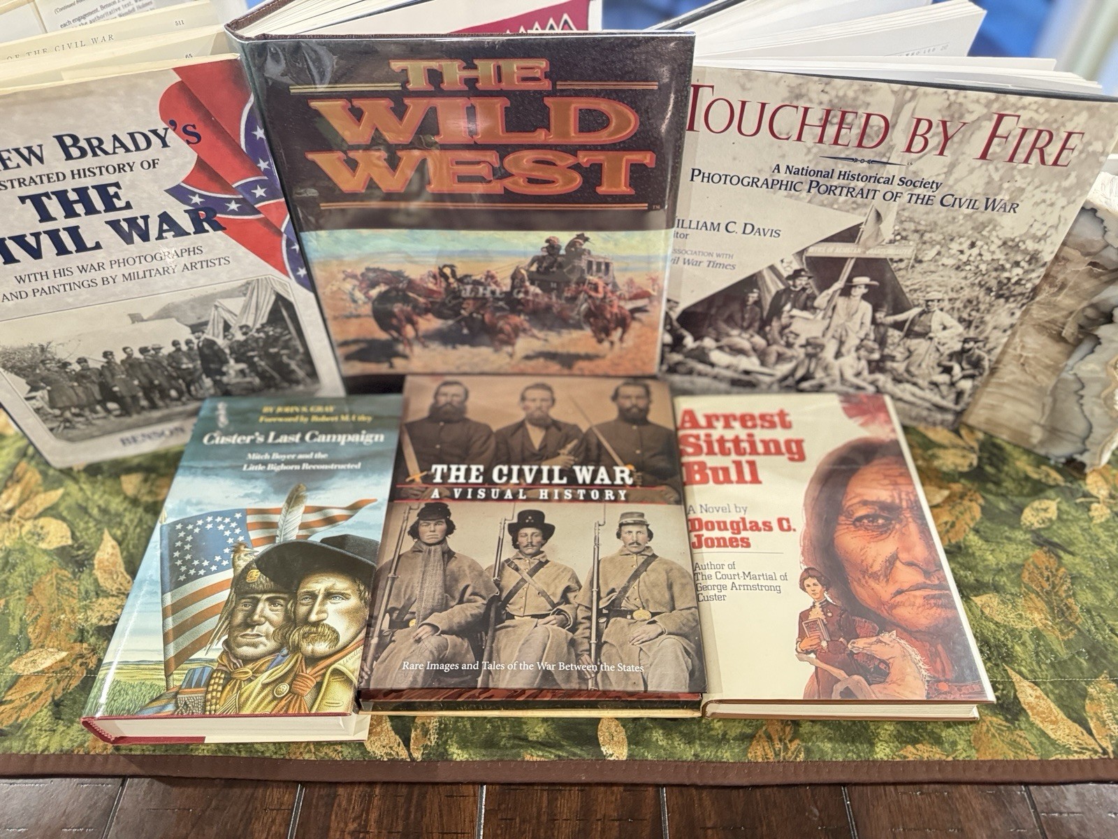 Civil War Custer Sitting Bull History 6 Book Lot Brady Wild West Little Bighorn