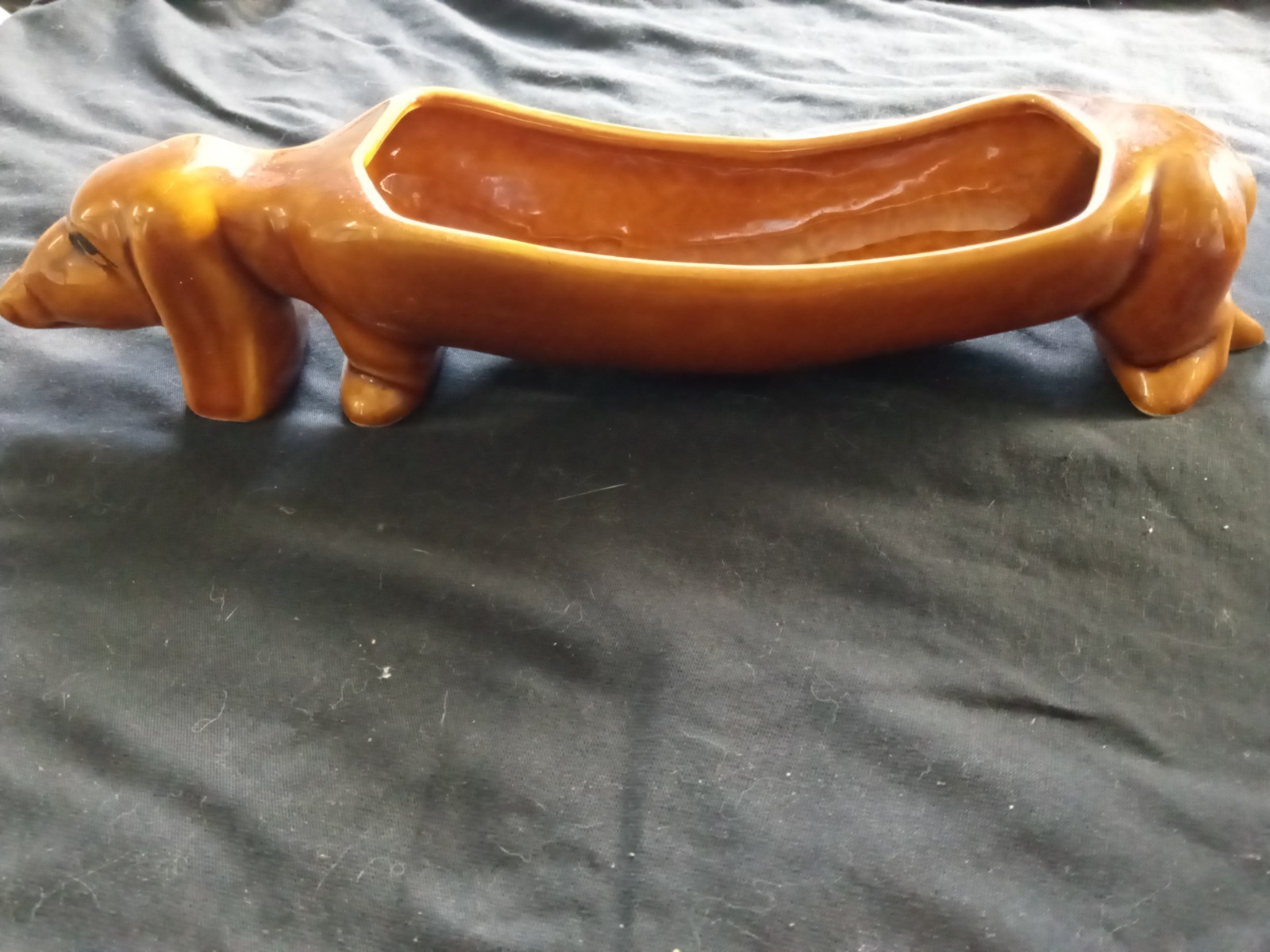Vintage wiener dog - collectible - change key holder