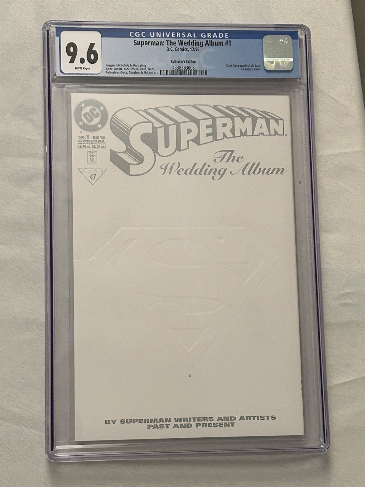Superman The Wedding Album 1 CGC 9.6 Collector\'s Embossed Variant