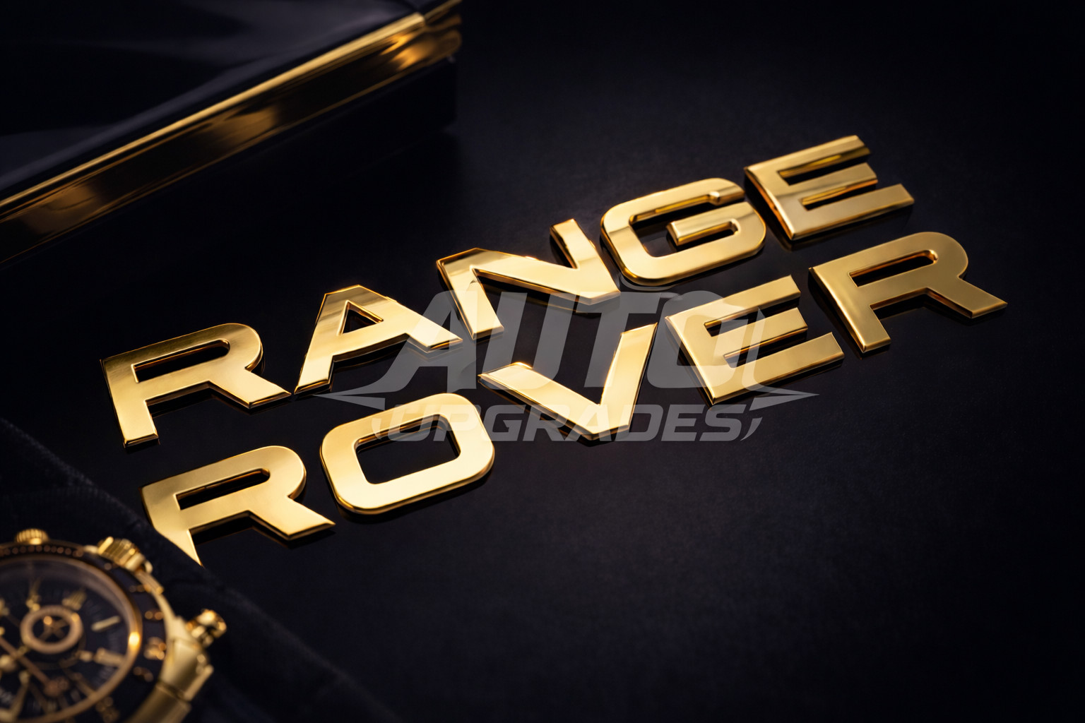 NEW 1 x Gold RANGE ROVER Badge | Evoque Velar Sport Vogue Emblems OEM