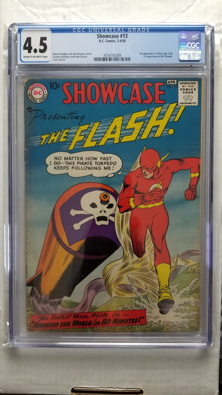 Showcase #13 CGC 4.5 VG+   3rd Silver Age Appearance of the Flash