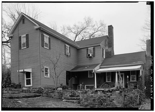 Photo:Hillsborough NC Seven Hearths 1900s Rear North Elevation House