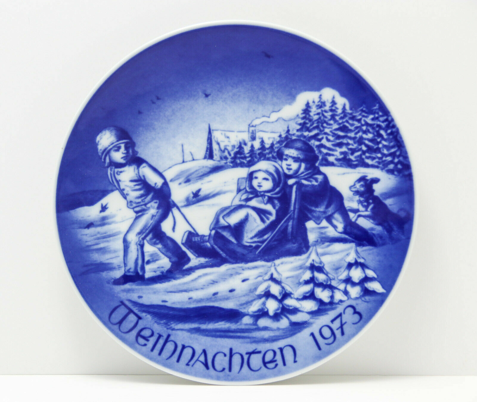 1973 BAREUTHER CHRISTMAS COLLECTORS PLATE. LE Bavaria, Germany