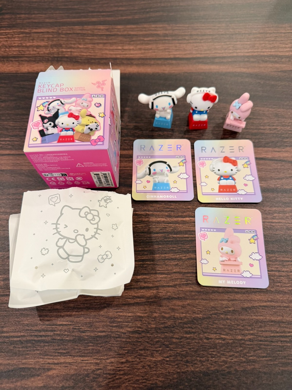 Hello Kitty Razer Key Caps Lot