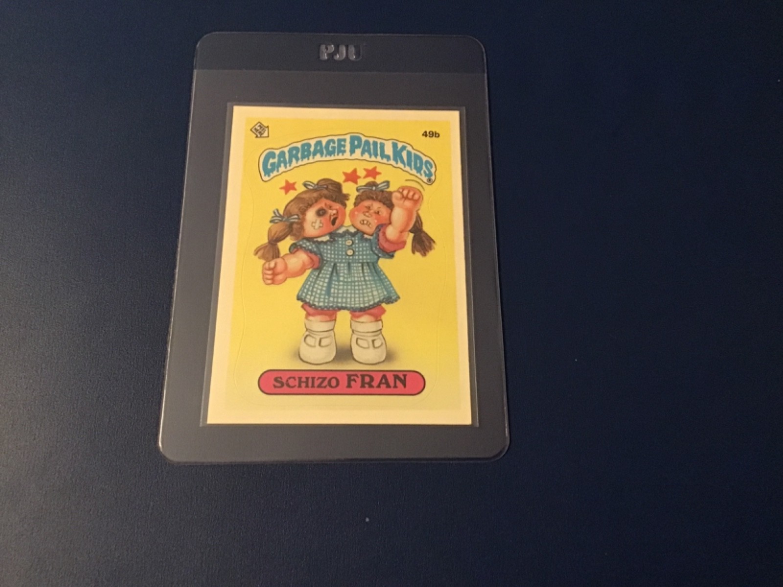 Original 1985 Rare TOPPS Schizo Fran Glossy Back Mint
