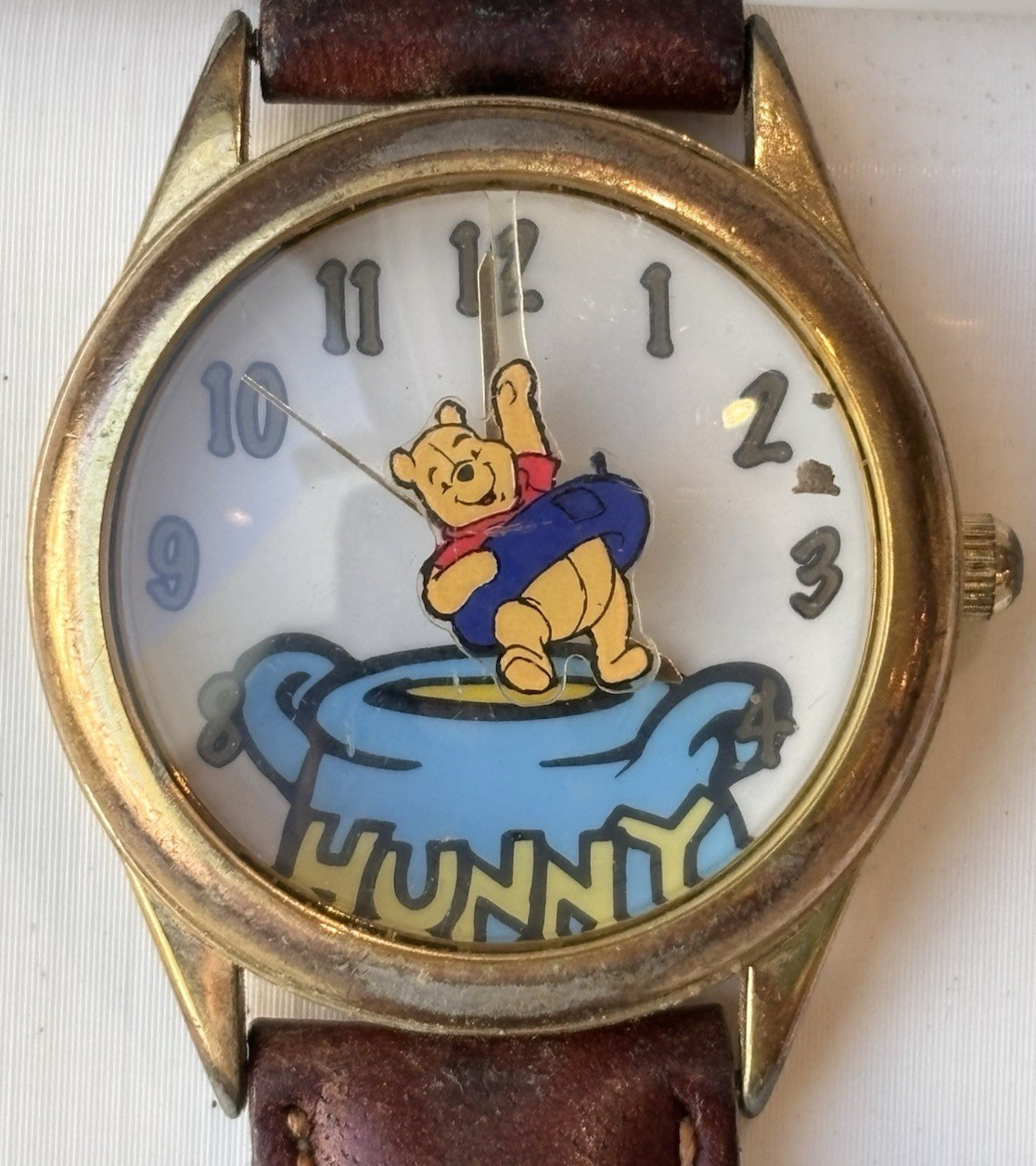 Vintage Winnie The Pooh Swing Action Disney Watch, Disneyana Collectible Gifts
