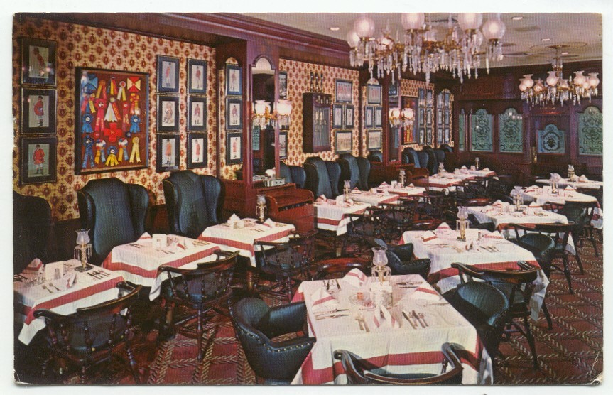 Philadelphia PA New Adelphia Tavern Restaurant Hotel Postcard Pennsylvania