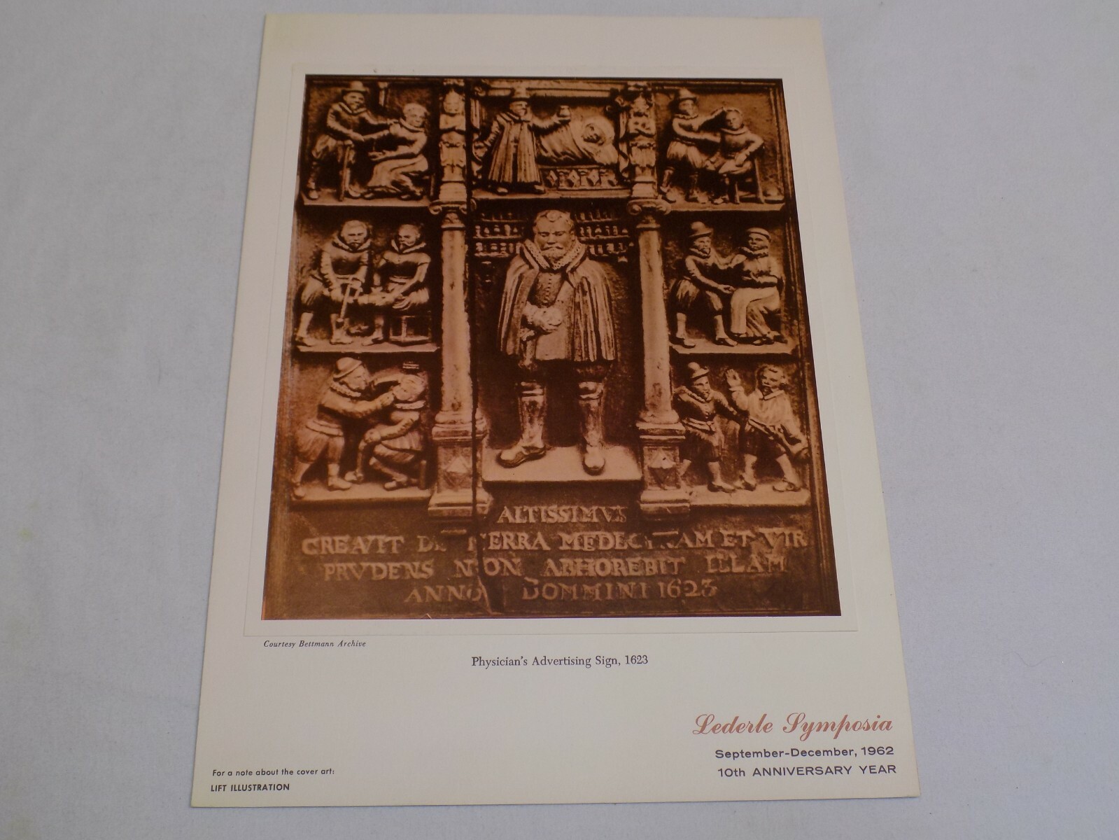 Aristocort Drug Lederle Symposia 1962 Old Advertising Art Physician's Sign Old