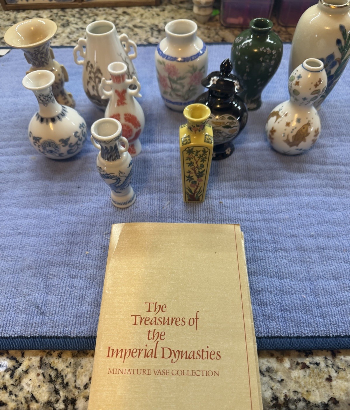 Vintage Franklin Mint Miniature Porcelain Vases: Japanese & Chinese Styles