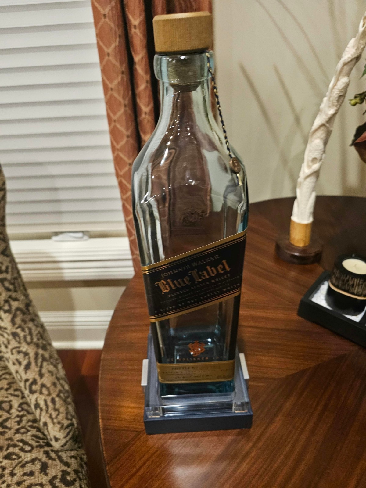 Johnnie Walker Blue Label 1.75L Magnum EMPTY Bottle with Original Box – Mint