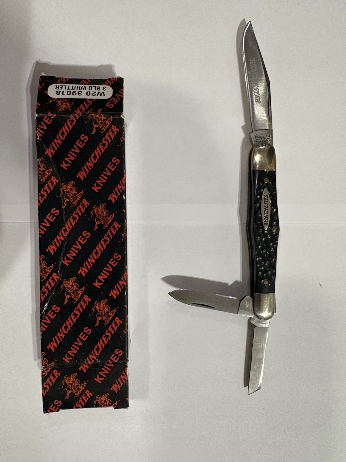 Winchester Pocketknife Lot Black Handle Manual Models W20 39018 19005 19004 280…