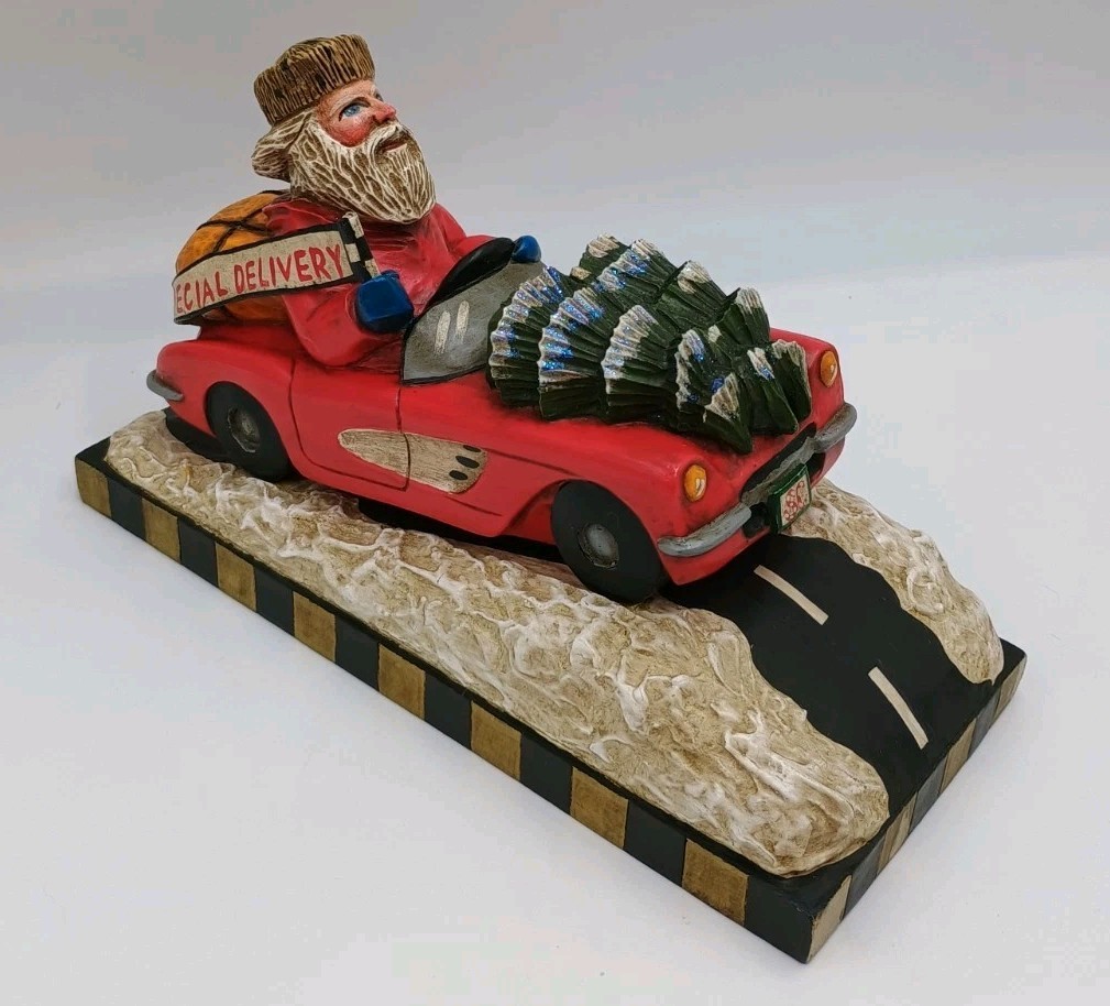 Leo Smith Folk Art Corvette Santa Special Delivery Vehicle Number 0965/2000