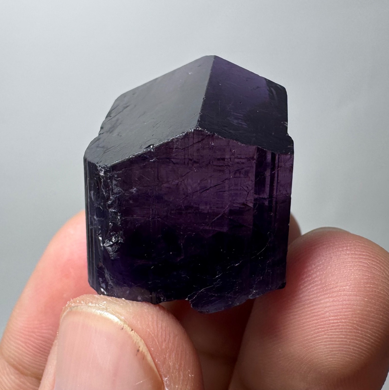 121 Ct Extraordinary Violet Purple Scapolite Crystal From Badakhshan Afghanistan