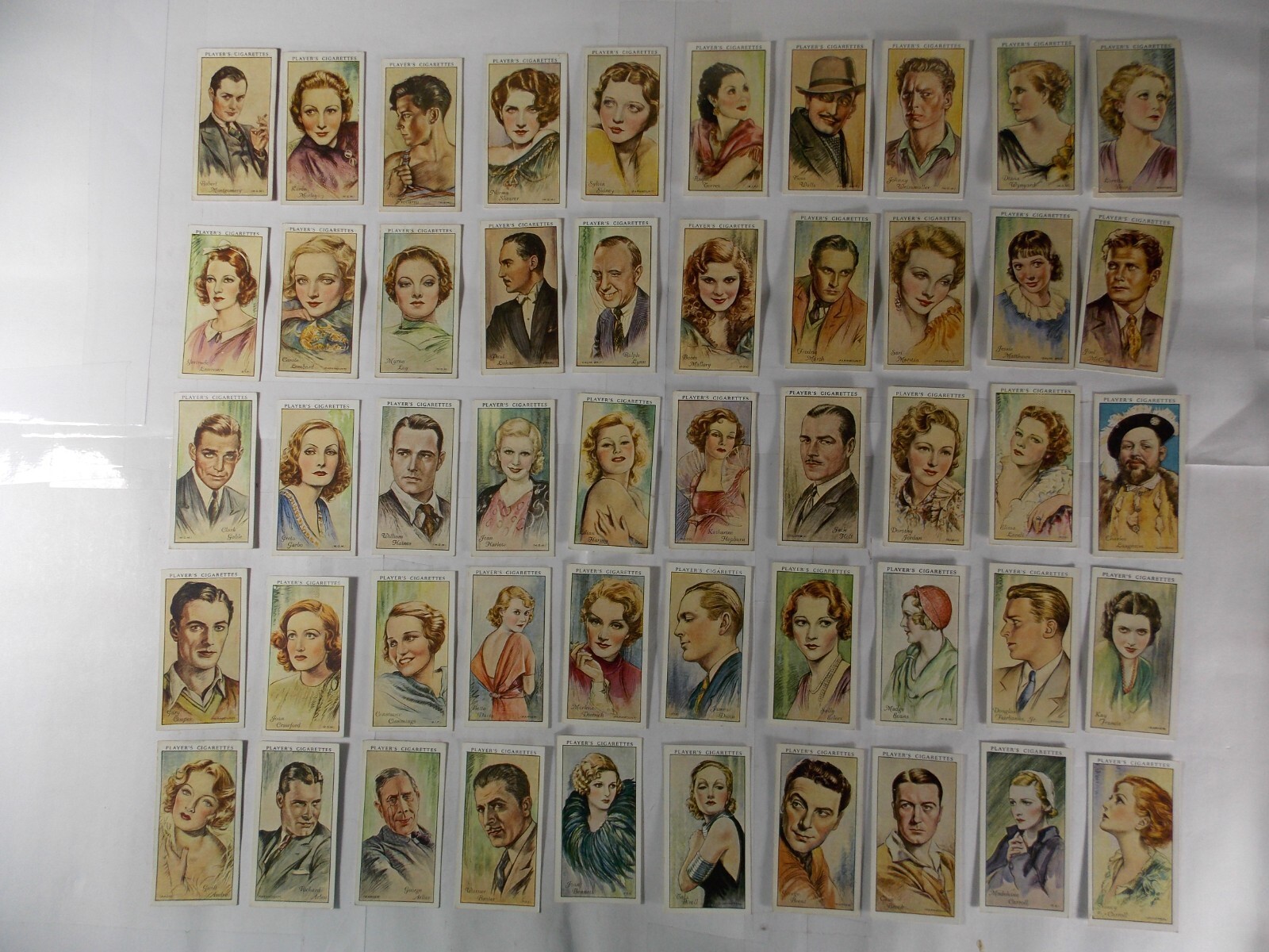 Players Cigarette Cards Film Stars 1st Series 1934 Complete Set 50