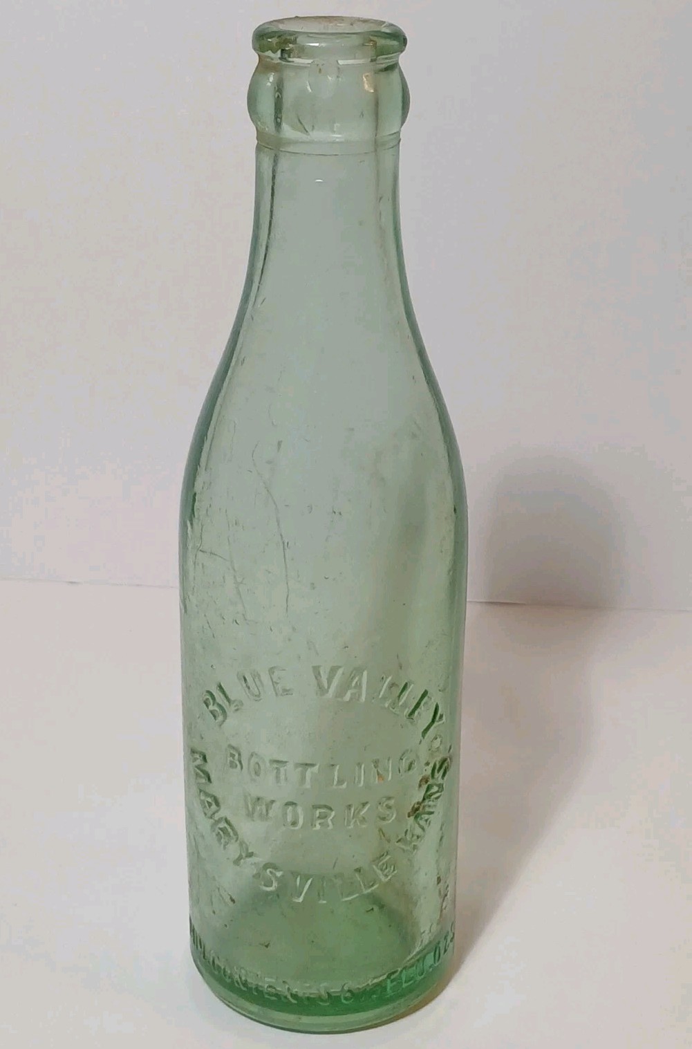 1920s VINTAGE ANTIQUE BOTTLE VINTAGE MARYSVILLE KANSAS SODA BOTTLE KANSAS BOTTLE