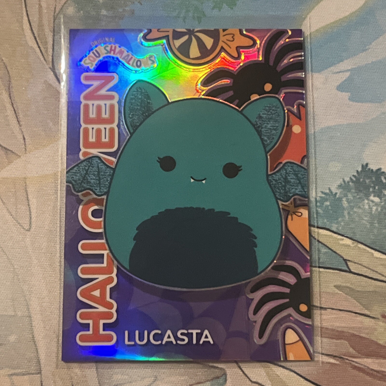 Lucasta - Squishmallows Series 1 - HALLOWEEN CHROME PRIZM - #10 - 2024 Panini