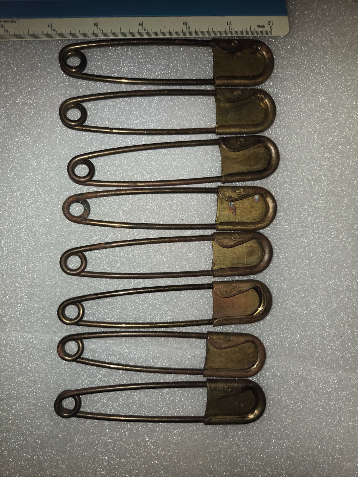 Vintage Large 5 Inch Brass Safety Pin