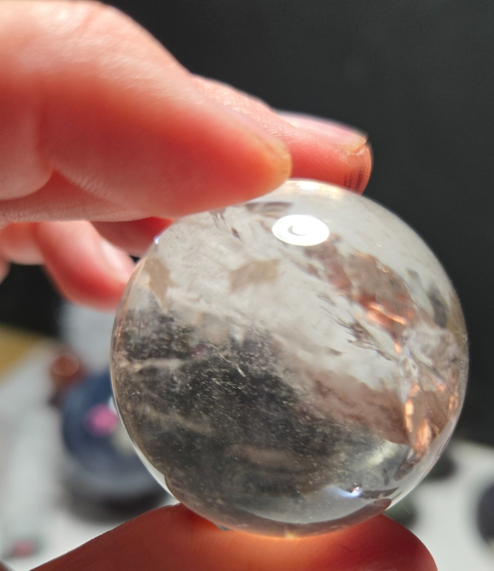 VERY HIGH QUALITY RARE Azeztulite Spheres- STRIKINGLY BEAUTIFUL P3