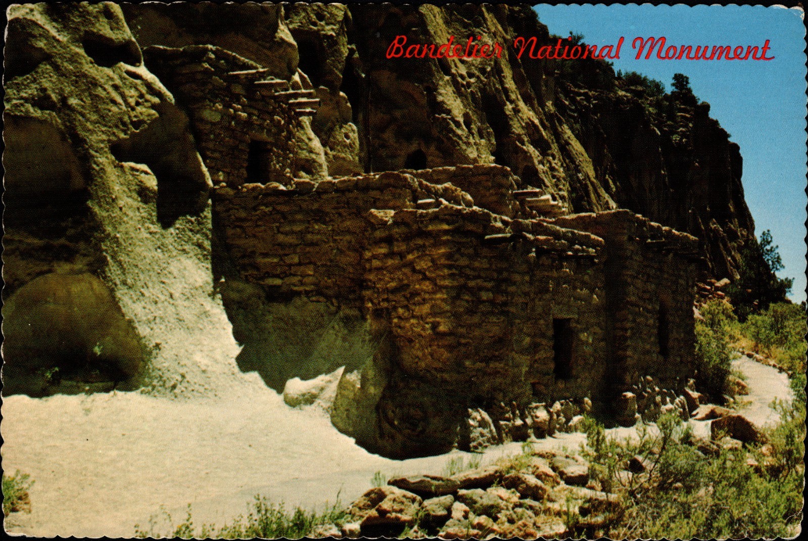 Bandelier National Monument NM Frijoles Canyon Talus House Petley Continental PC Bandelier National Monument NM Frijoles Canyon Talus House Petley Continental PC