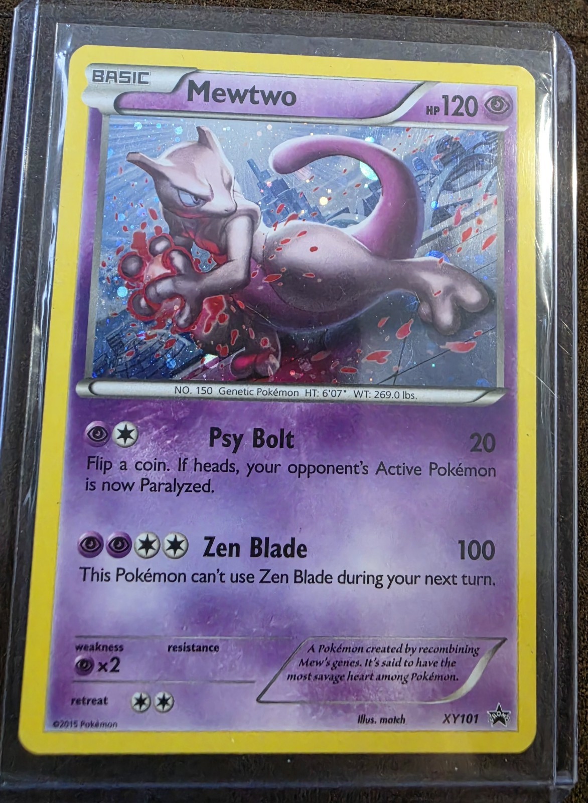 Mewtwo XY101 Pokemon XY Black Star Promo Holo Mewtwo XY101 Pokemon XY Black Star Promo Holo