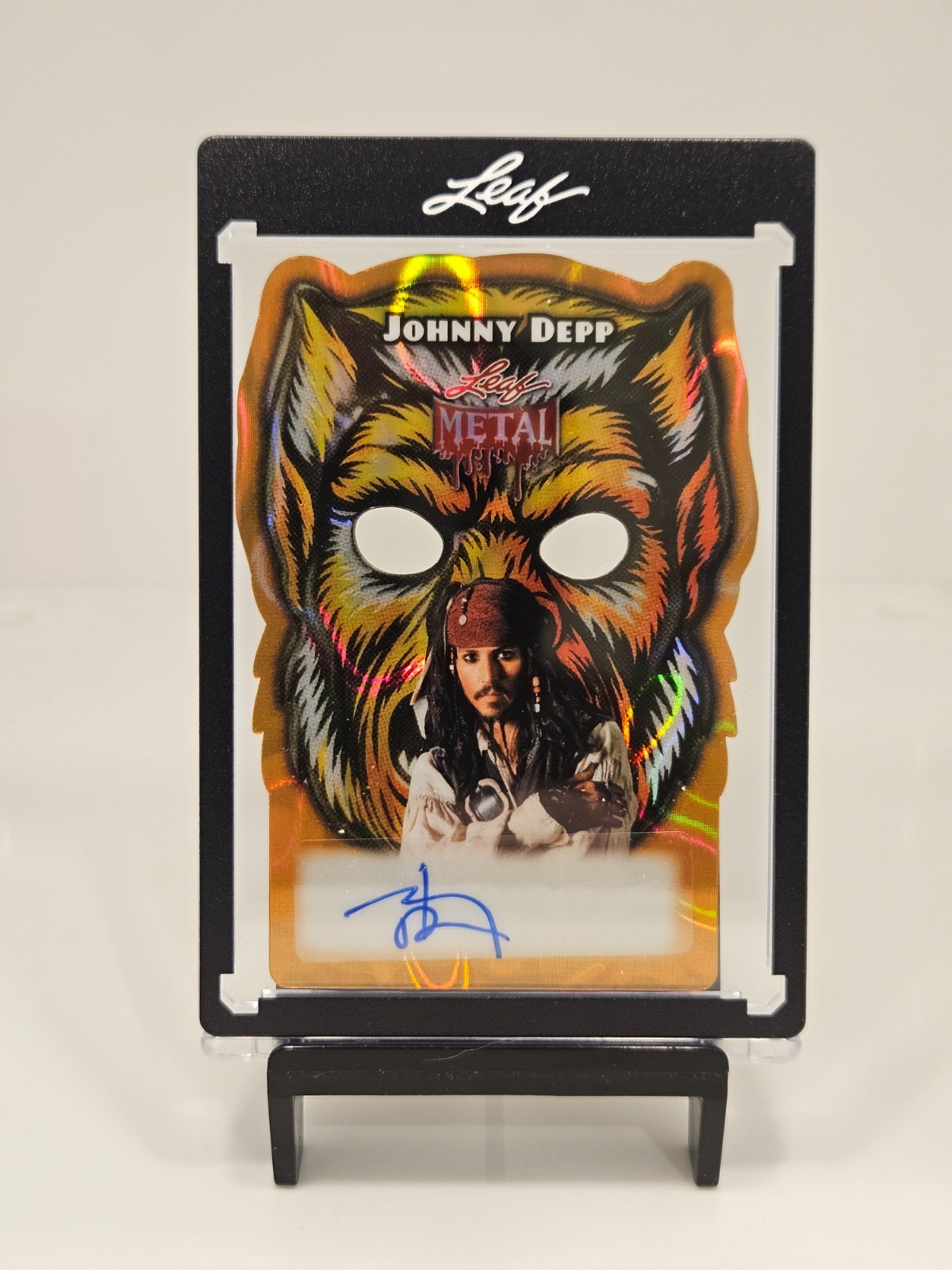 2026 Leaf Metal Halloween Johnny Depp 1/1 Auto Werewolf Jack Sparrow