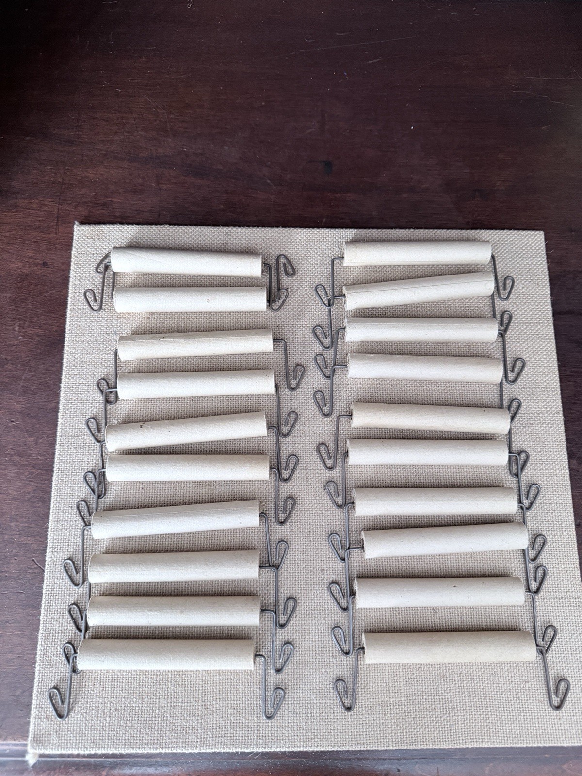 Vintage MSM Lot Of 20 Wood Carrier Handles For Use With Twine Wrapped Packages