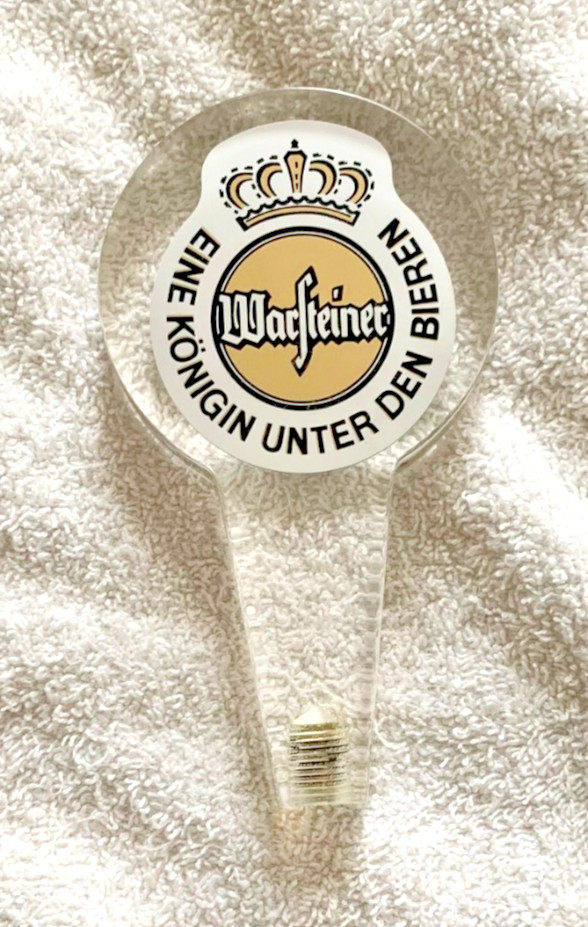 WARSTEINER BEER TAP HANDLE RARE VINTAGE ACRYLIC SHORTY OKTOBERFEST GERMANY WARSTEINER BEER TAP HANDLE RARE VINTAGE ACRYLIC SHORTY OKTOBERFEST GERMANY